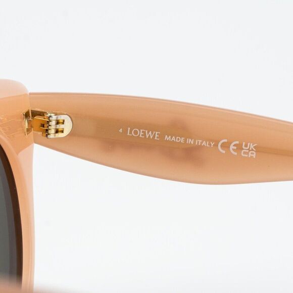 Loewe Women Sunglasses Pink Nude Brown Cat Eye LW40126I 72E NEW AUTHENTIC